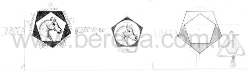Estudos para logotipos para a Associa?o Criadores de Cavalos Arabes